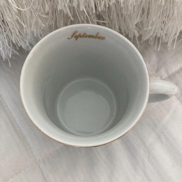 September Porcelain Coffee Mug Original Crown D Czech Bohemia Astor - Picture 3 of 5